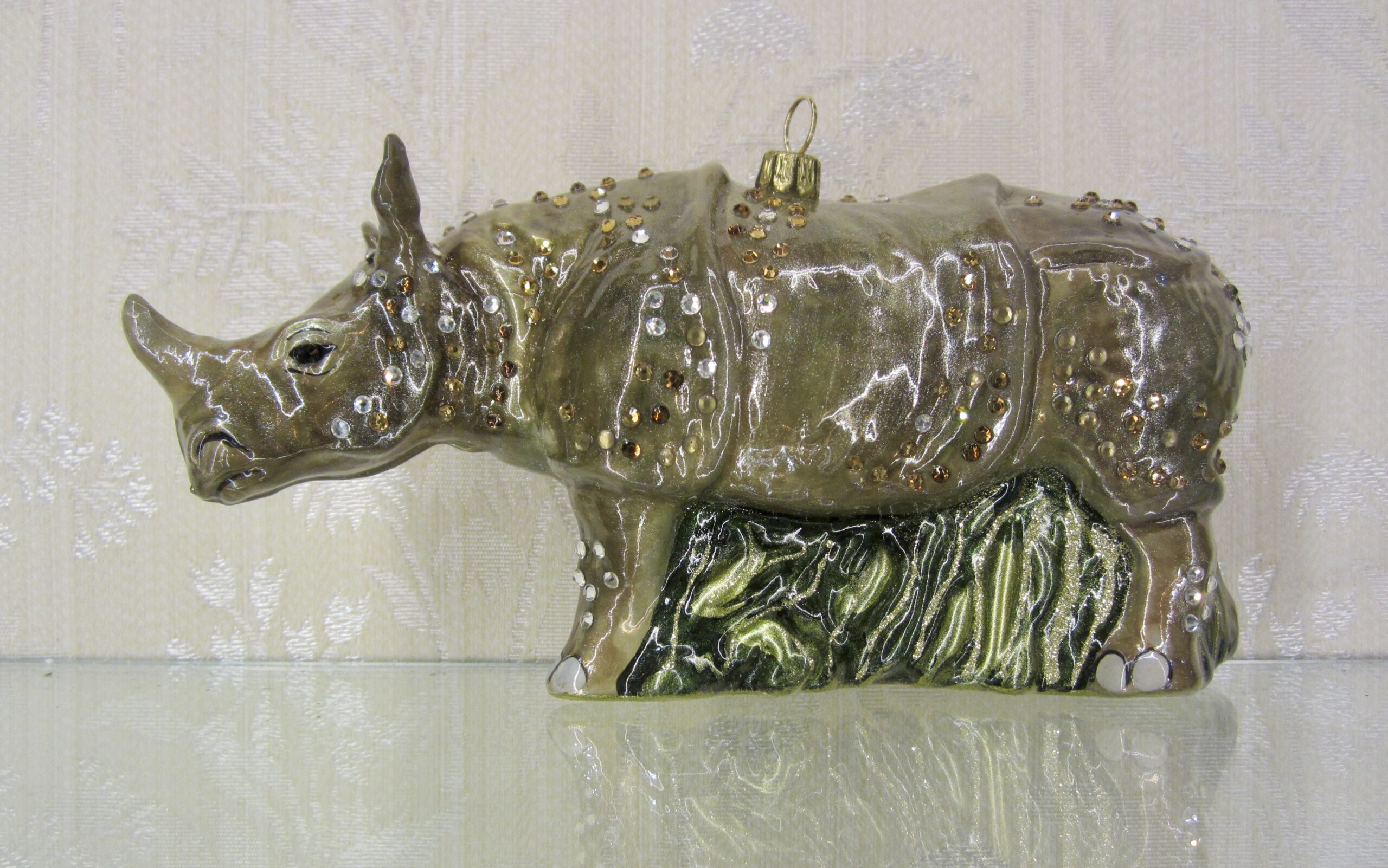 rhino, neushoorn Swarovski; ornament