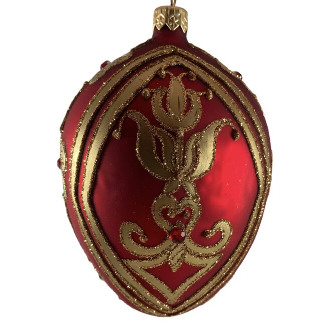 faberge style egg, classic, christmas, Xmas, glass ornament