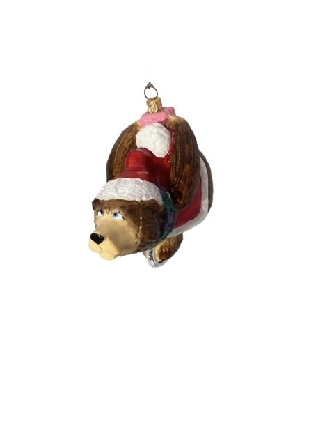 skating bear, christmas