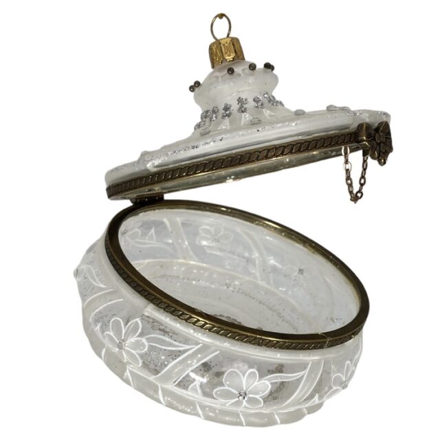 white box, christmas ornament, christel dauwe collection