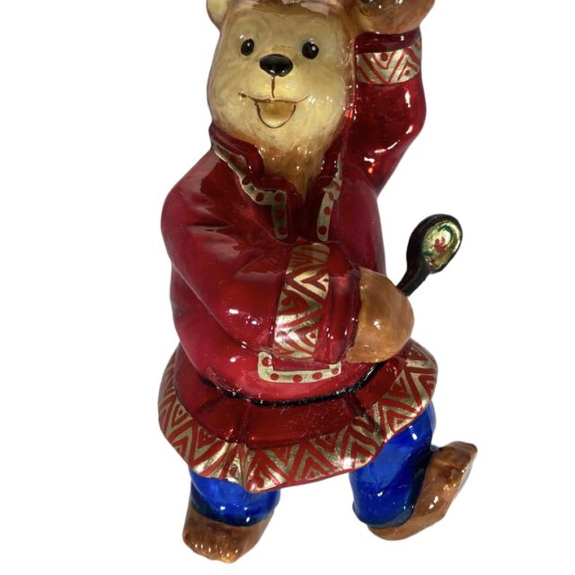 dancing bear red jumper