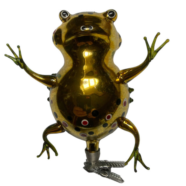 frog, kikker, kerstdecoratie, christmas ornament