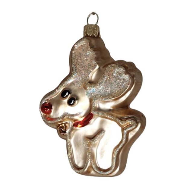 gingerbread cookie reindeer, gold