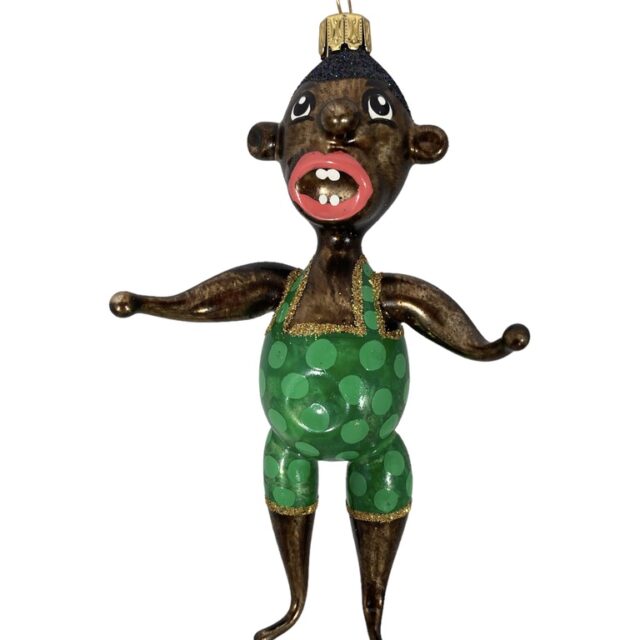 African Boy green pants