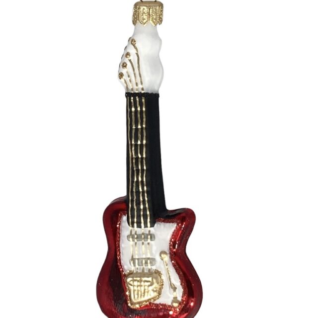 guitar, gitaar, kerst, christmas, kerstversiering, christmasdecoration, glassornament, music, muziek, instrument, smas, smastoys, christmastoys, chirstmasatmosphere, kerstsfeer,