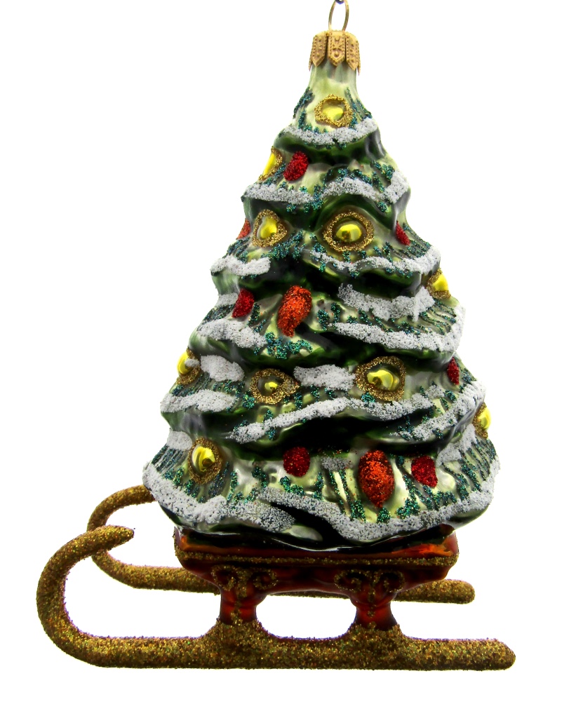 Christmas tree, kerstboom, sled, slee, sledge, areslee, kerstboom thuis brengen, santa claus, kerstman,