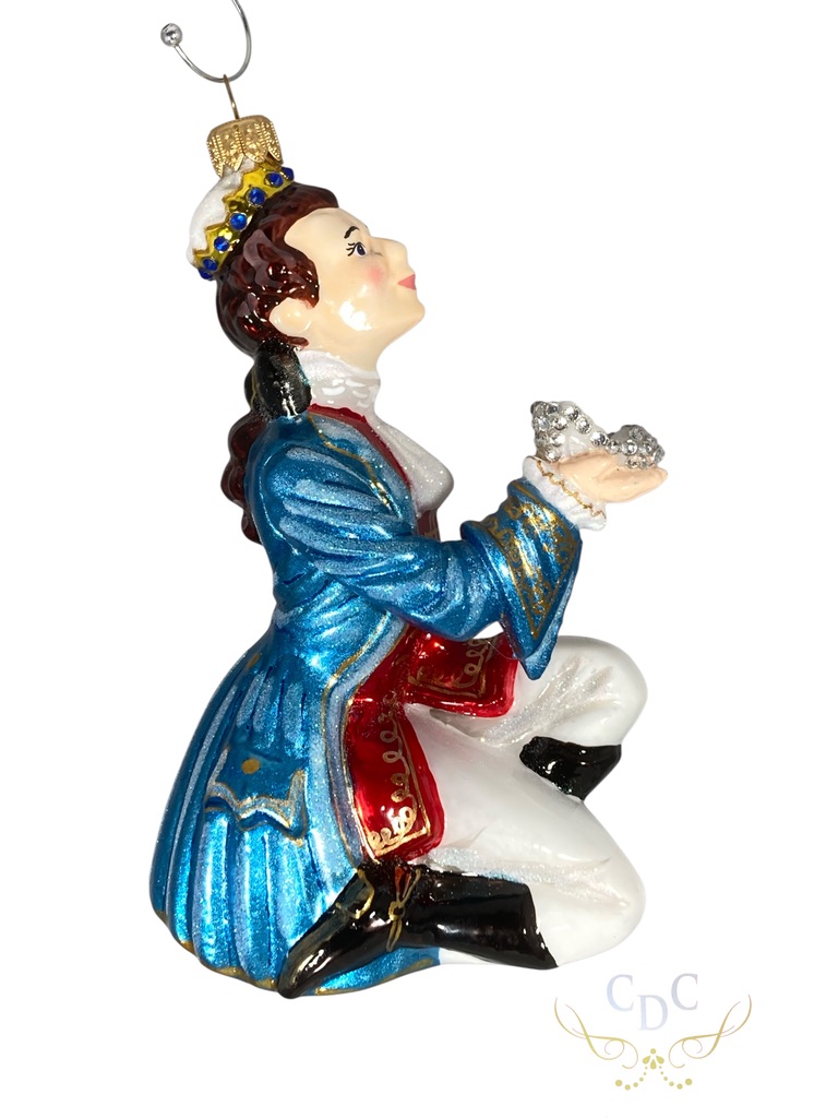 Pince Charming,making dreams come true , fairy tales, sprookjes, christmasdecoration, glassornaments, kerstdecoratie, kerstversiering, glazenkerstbal,