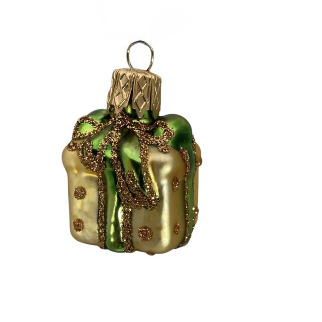 Mini gift the perfect gift for any eager child. Christmasdecoation, christmastree, glassornament