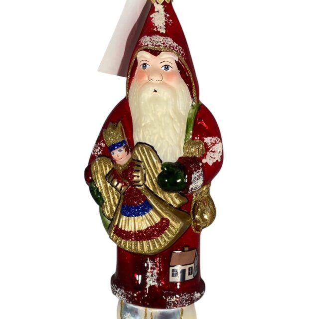 Santa with Nuerenberg angel, kerstman, nuerenberg, santa, christmastree, kerstboom