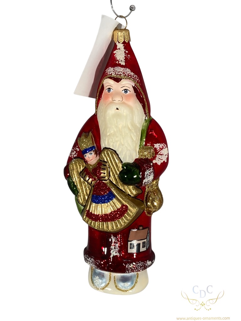 Santa with Nuerenberg angel, kerstman, nuerenberg, santa, christmastree, kerstboom