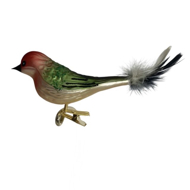 Green woordpecker, animal, bird, glass ornament, christmasdecoration, kerstversiering, kerstboom, christmastree