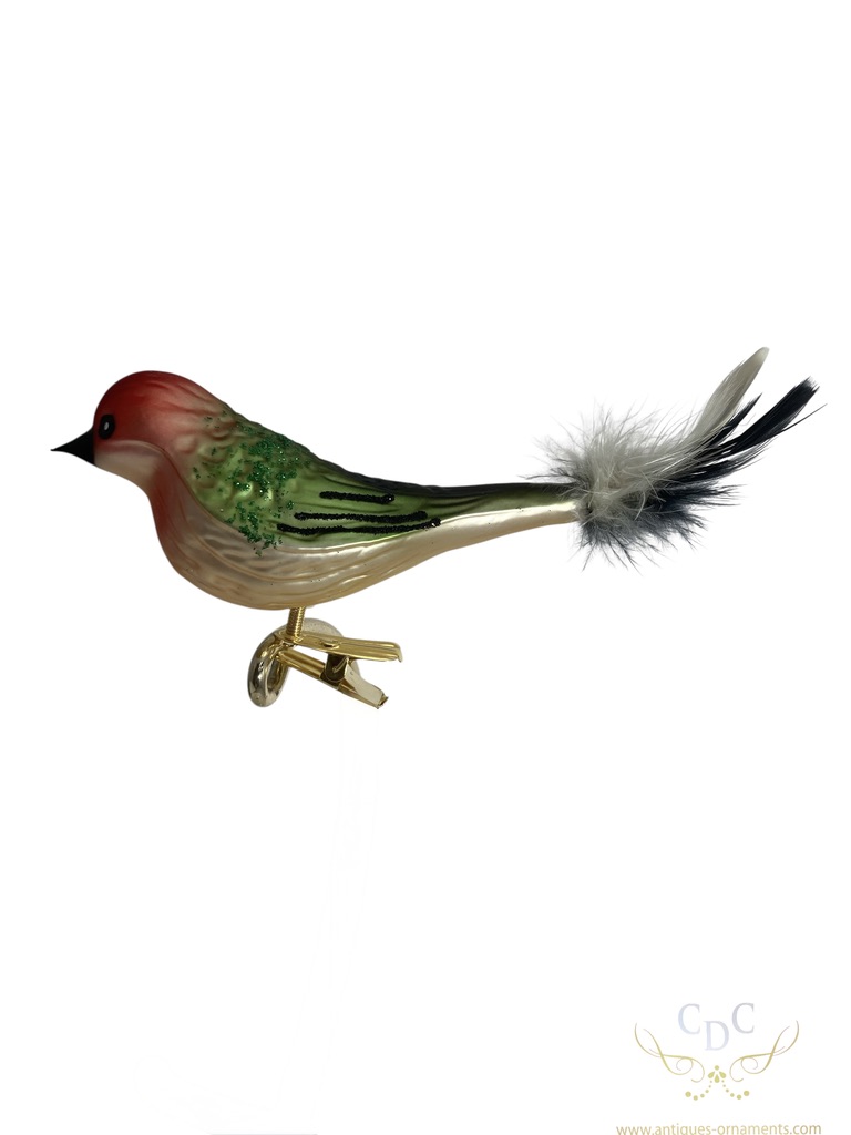 Green woordpecker, animal, bird, glass ornament, christmasdecoration, kerstversiering, kerstboom, christmastree
