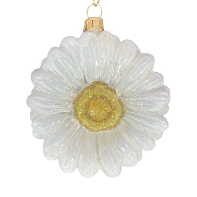 daisy, magriet, bloem, flower, nature, kerstversiering, christmasdecoration, glassornament