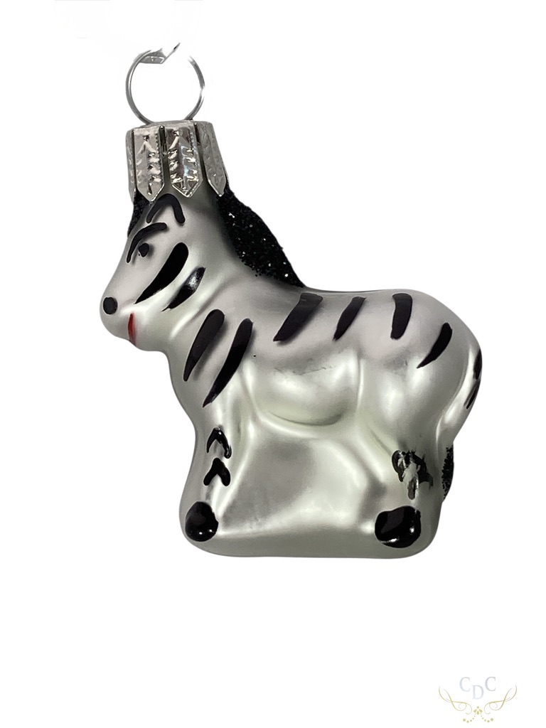 mini ornament, glass ornament, christmas, kerst, animal, dier, christmastree, kerstboom imagine this little zebra just on the tips of your christmastree branches