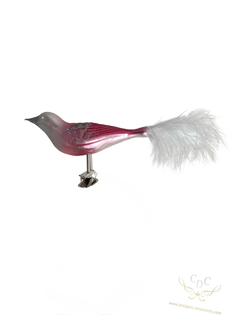 Pink bird, a bird with a flash, animal, dier, roze vogel, kerstboom, kerstdecoatie, christmasdecoration, christmastree