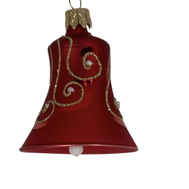 classic christmas bell, kerst klokje, christmas decoration, kerstdecoratie, kerstboom christmastree, santa claus, kerstman, glass ornaments