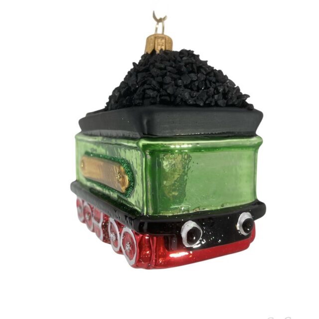 tender, steam engine, transport, christmastree, kerstboom, christmasdecorations, kerstversiering, glass ornament, loves CO2