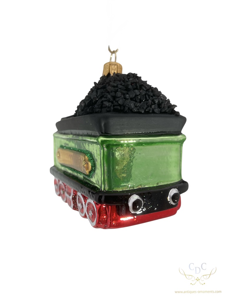 tender, steam engine, transport, christmastree, kerstboom, christmasdecorations, kerstversiering, glass ornament, loves CO2