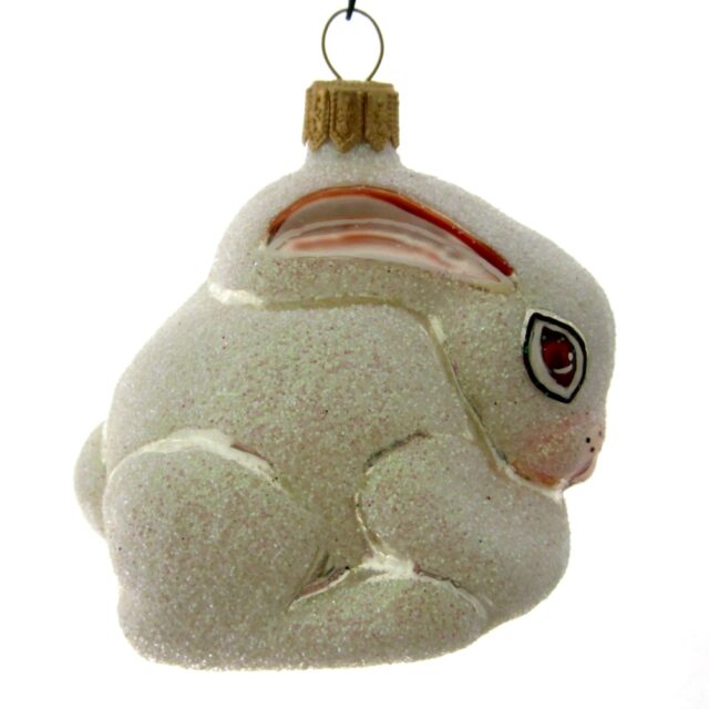 easter bunny white, wit konijn, animal, dier, pasen, hekerstdecoratie, xmastoys, kerstboom,christmastree