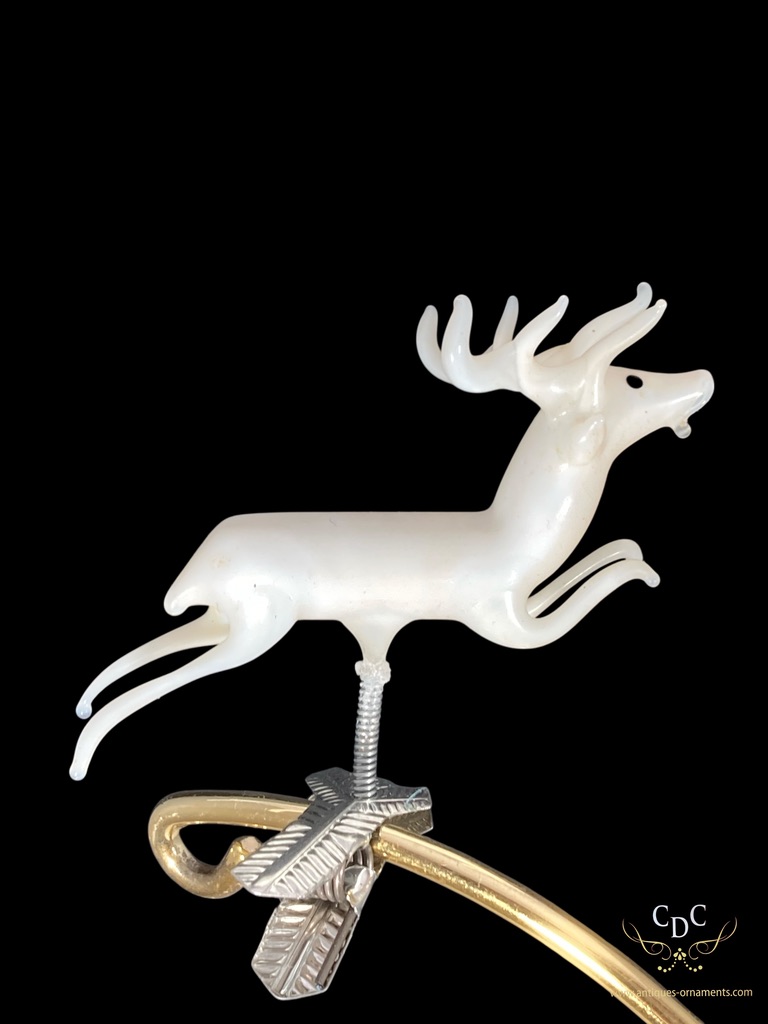 Glass deer on a clip, astonhising work of art for your christmastree