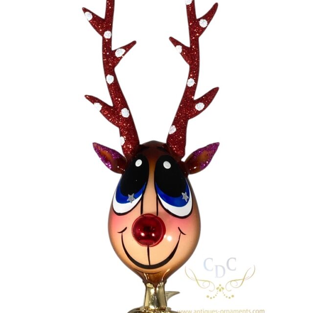 Rudolf is so funny, just when you see him you start to smile. That is the real purpose of christmas decorations to make pelople smile.